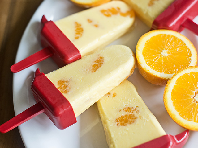 Orange ice pops, Image by Rachel Johnson
